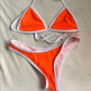 ZAFUL orange triangle bikini